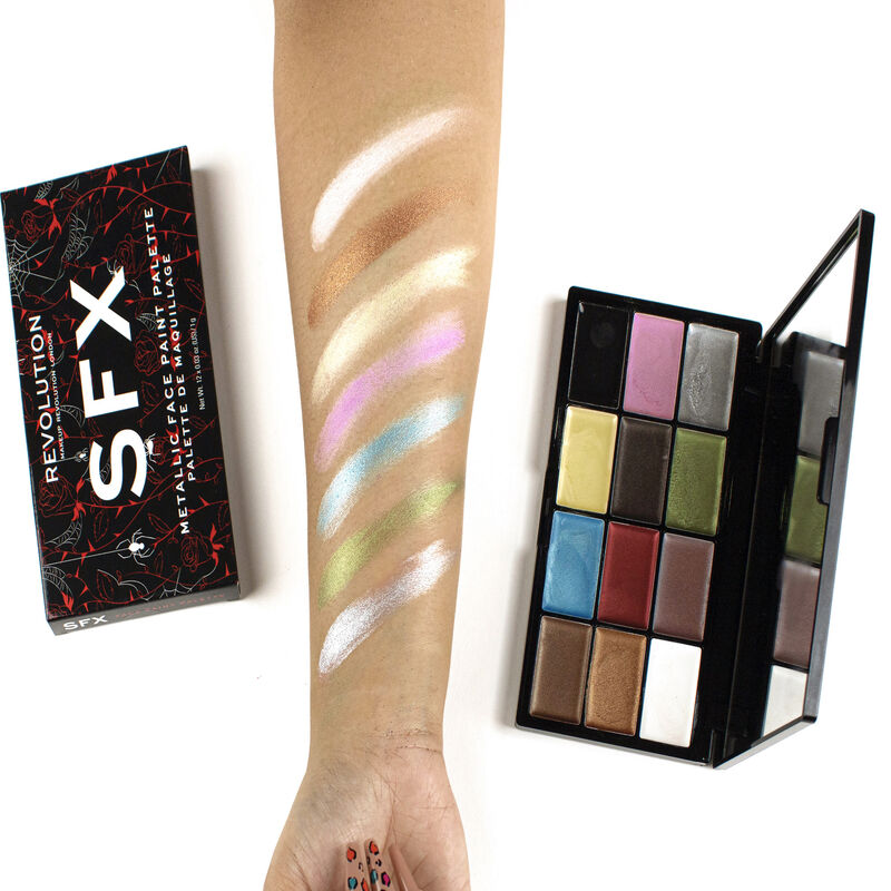 Revolution Halloween Metallic Face Paint Palette Revolution Beauty